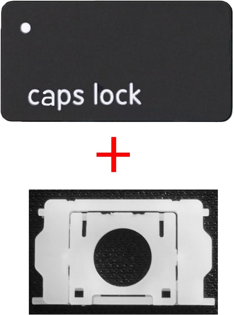 GRMTRV Replacement Individual Key Cap Hinge for MacBook Air 13'' 15'' M3 M4 A3113 A3114 A3240 A3241, 14'' 16'' Pro/Max M4 A3185 A3186 A3401 A3112 A3403 2024-2025 (caps Lock Key) - Image 2